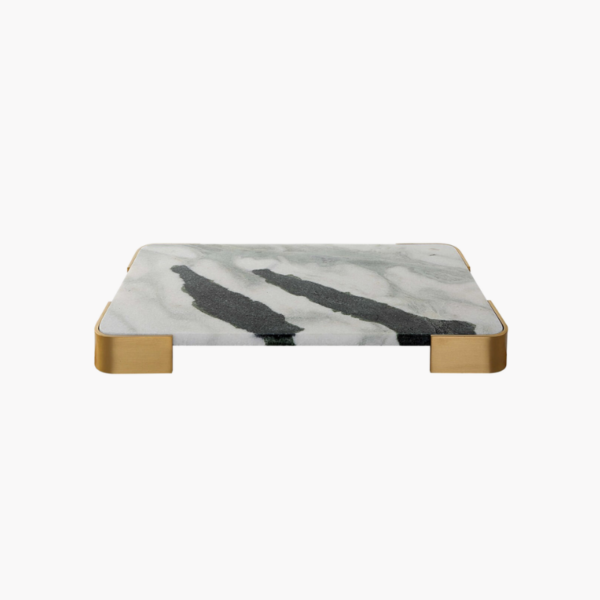 ELEVATED TRAY:PLATEAU - PANDA MARBLE MEDIUM BY UTTERMOST 1