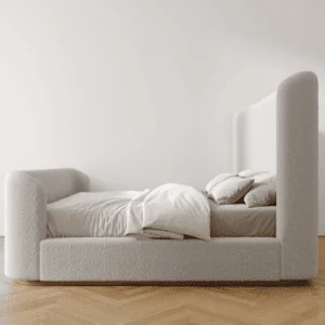 The Chauncey Bed King Boucle White 1