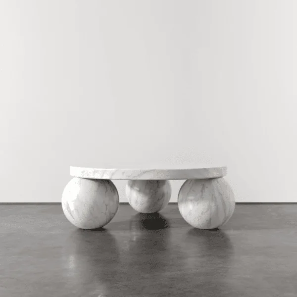 The Vendôme Coffee Table White Marble 1